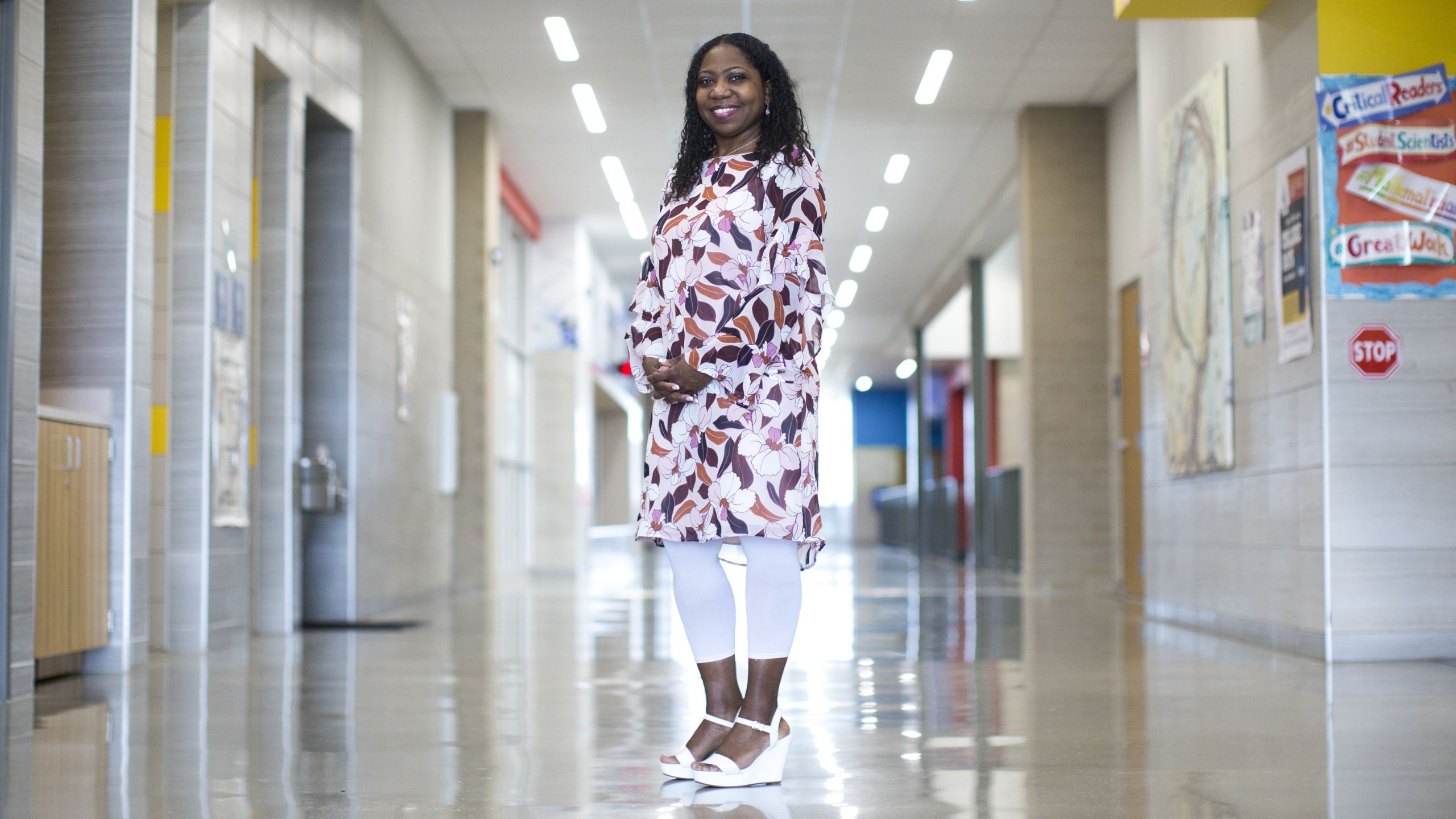 Malaki Hawkins, principal of Lagos Elementary