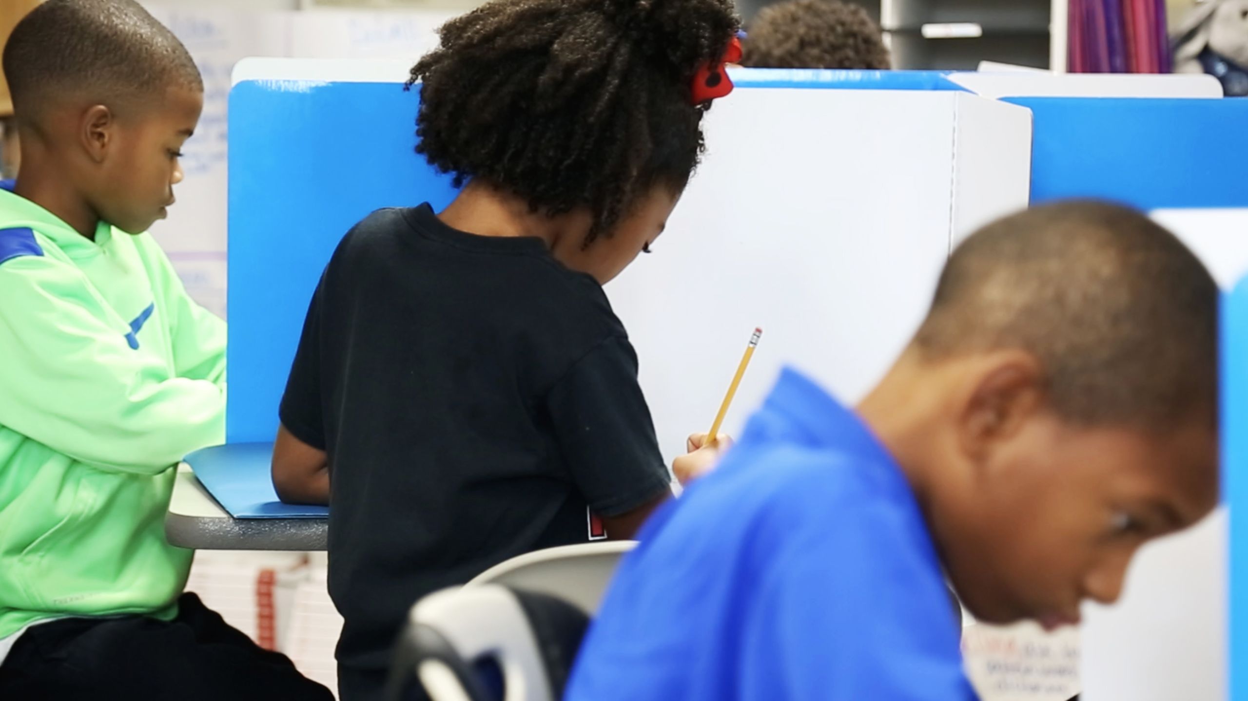 Students in Megan Savarino's fourth-grade classroom